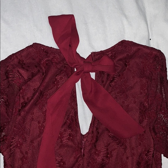 Alter’d State Dark Red Lace Dress - Picture 2 of 4